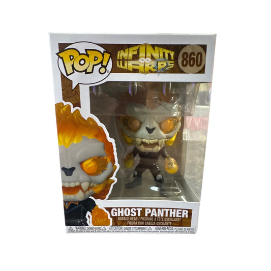Funko Pop! Marvel Infinity Warps Ghost Panther #860 Vinyl Figure Collectible Toy