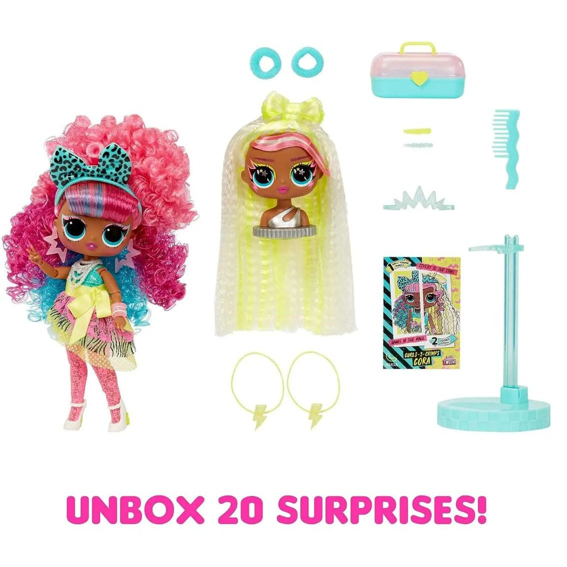 LOL Surprise Tweens Surprise Swap Doll Set With 20 Surprises And Styling Accessories - Cora