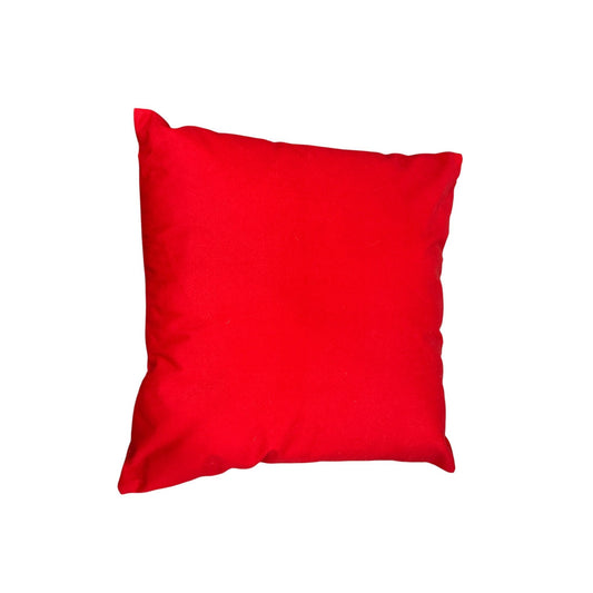 Dungeons & Dragons Red Throw Pillow With Distressed White Dragon Design