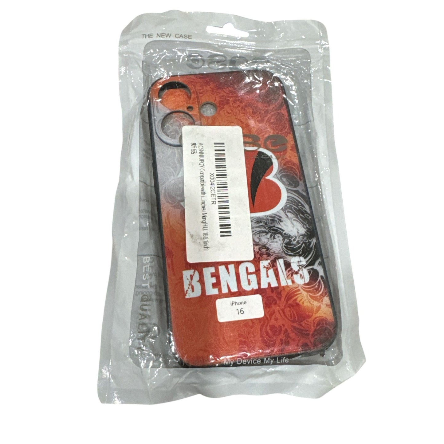 Bengals Design iPhone 16 Case - Durable & Lightweight Protective Cover