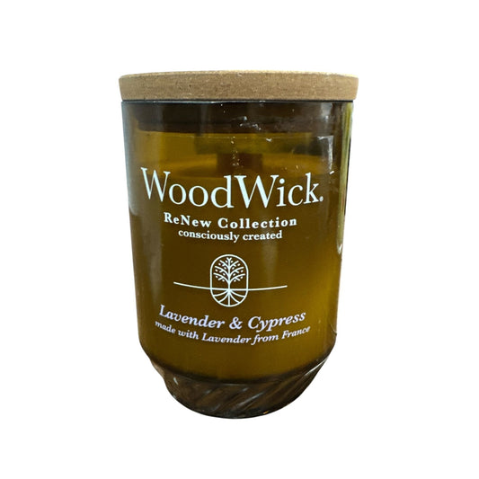 WoodWick Lavender & Cypress ReNew Collection Candle 13oz With Cork Lid