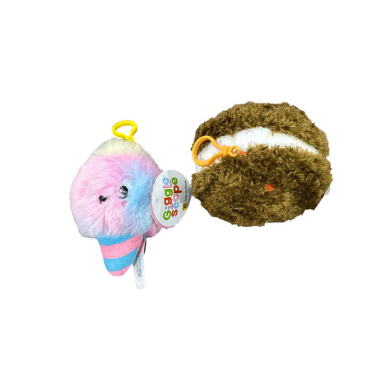 Giggle Scape Plush Clip-On Toys Ice Cream & Chocolate Chip Cookie Set