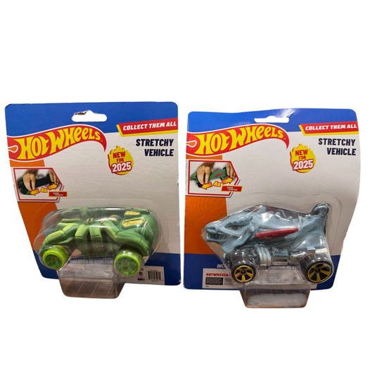 Hot Wheels Dragon Blaster & Speed Spider Stretchy Vehicles New For 2025 Ages 3+