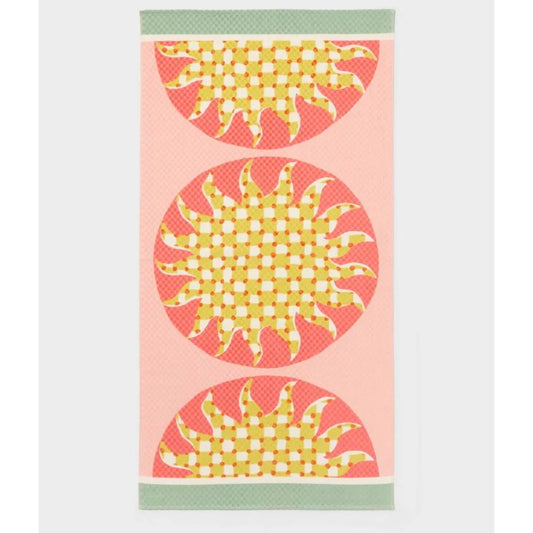 Colorful Sunburst Design Cotton Sun Beach Towel By Room Essentials 34" X 64"