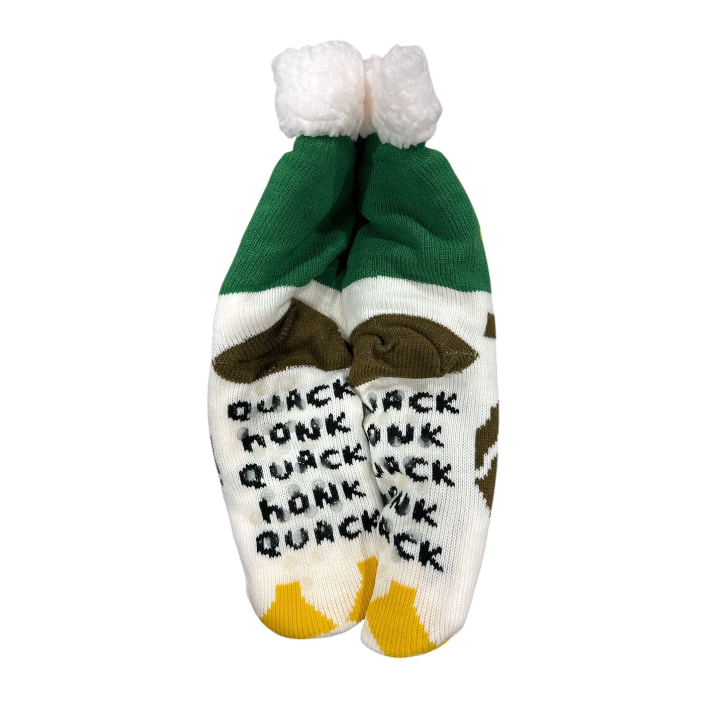 Sherpa-Lined Duck Design Cozy Socks Non-Slip One Size Fits Most Soft & Warm Winter Wear