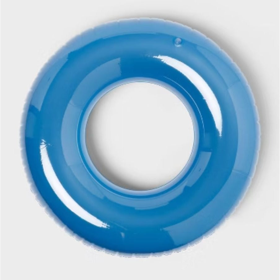 Sun Squad Inflatable Swim Tube & Split Ring Glitter Swim Tube Set For Ages 3-9+
