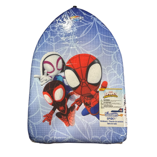 Marvel Spidey & Friends SwimWays Kids Kickboard For Ages 5+ Fun Pool Toy Blue Polystyrene Foam Lightweight Design
