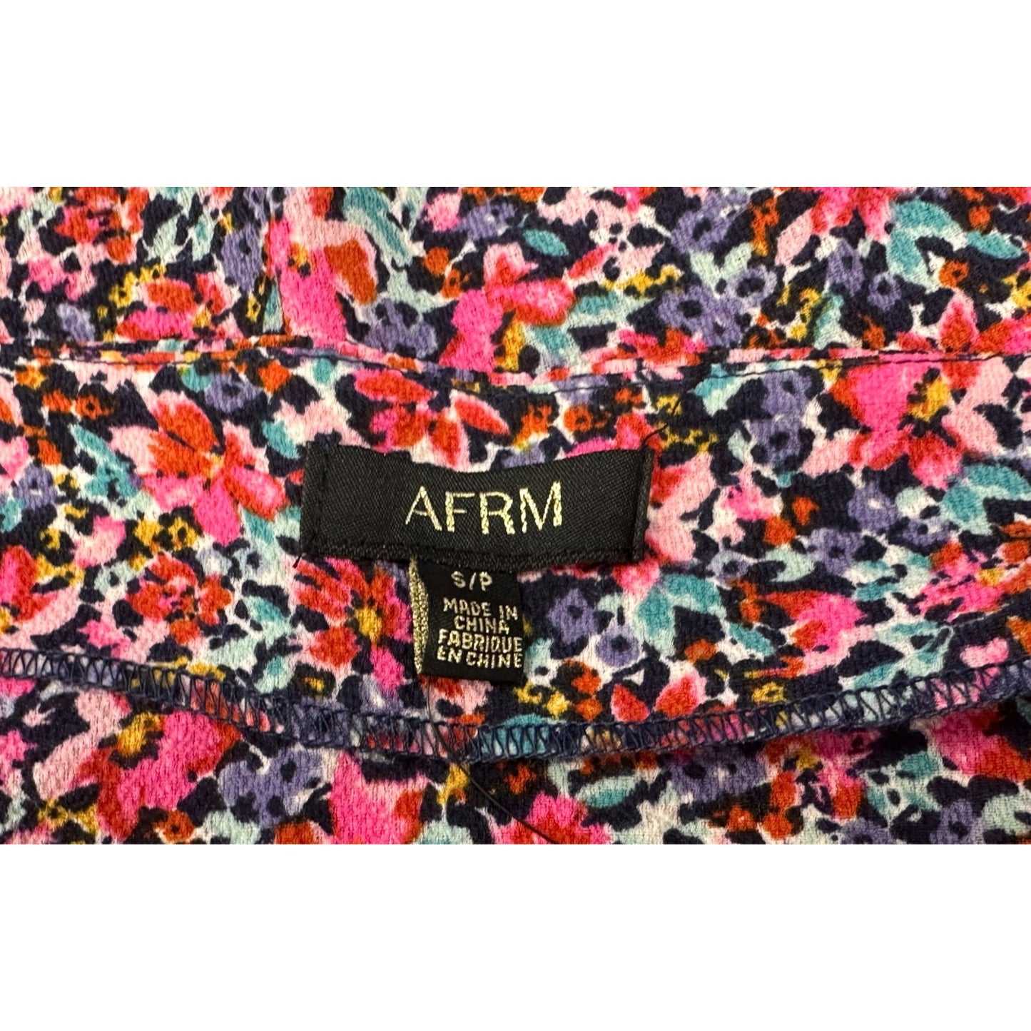 AFRM X Nordstrom Floral Tiered Midi Skirt Multicolor Womenswear SMALL