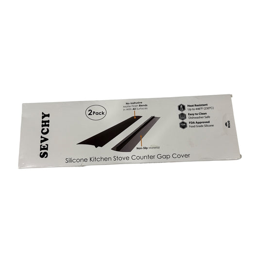 SEVCHY Silicone Stove Gap Covers (2 pack), Oven Gap Filler, Heat Resistant Stove Gap Filler, Seal Gap between Stovetop and Counter, WHITE