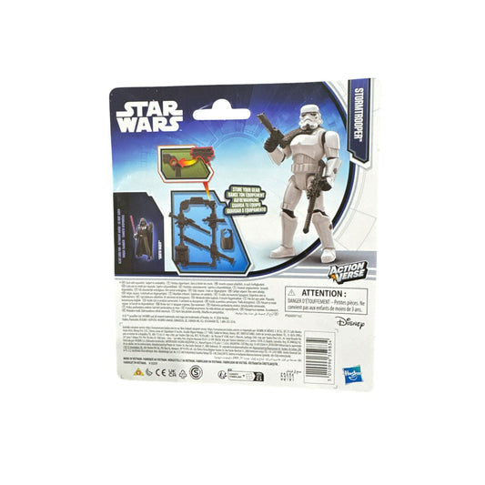 Star Wars Action Verse Stormtrooper Figure By Hasbro 4+ Years Collectible Toy With Accessories