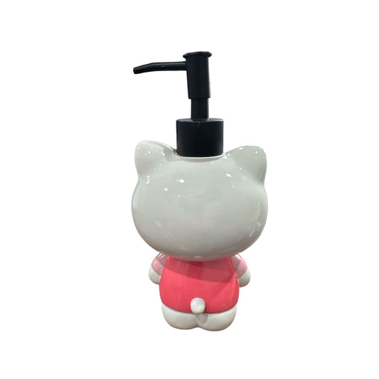 Hello Kitty Ceramic Lotion/Soap Pump Dispenser Pink & White Hand Wash Only