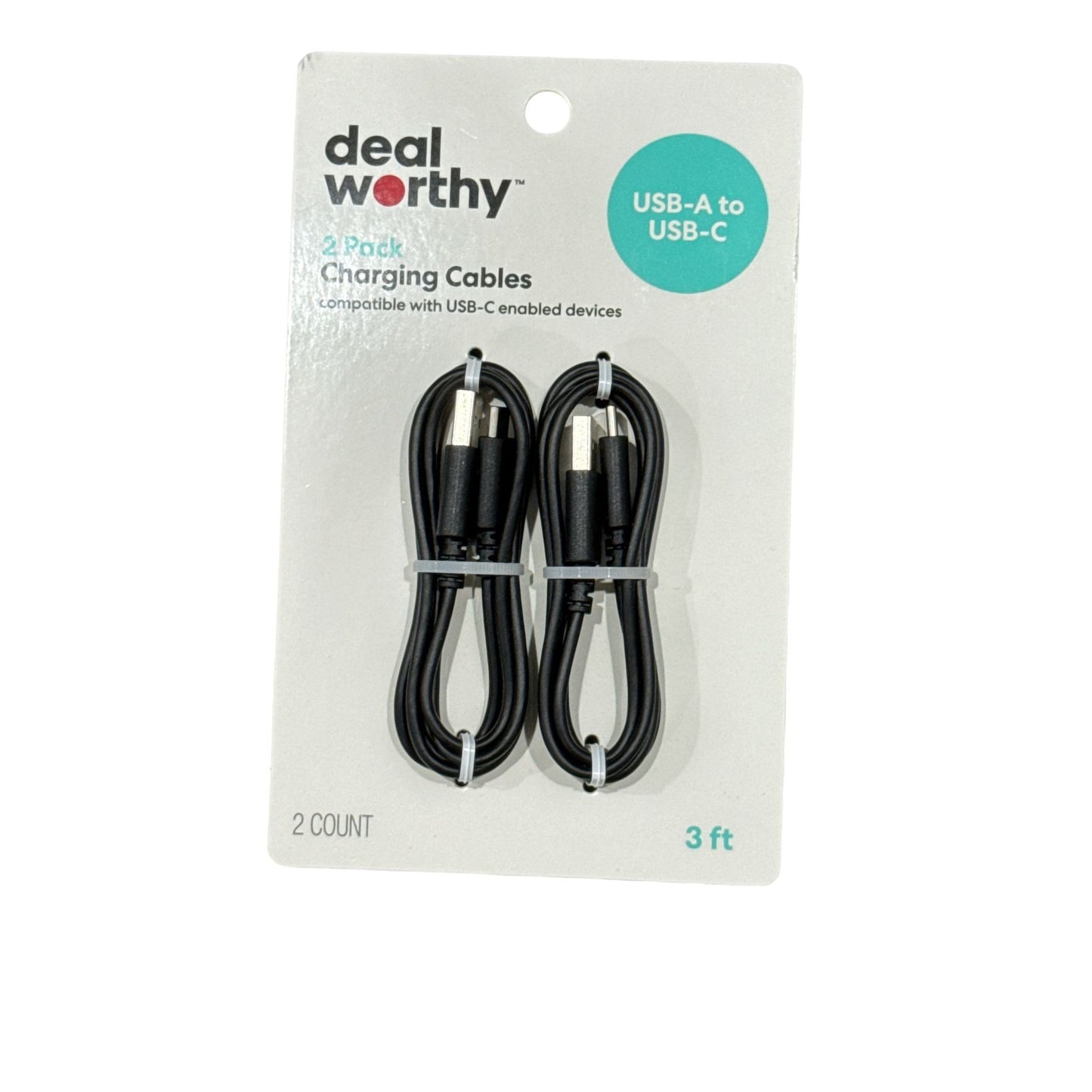 Heyday Earbuds, Wall Charger & Deal Worthy USB-C Cables Bundle Black 3 Items New