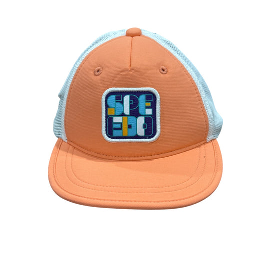 Speedo Kids' Trucker Hat - Orange: Abstract Design, Knit, Lightweight