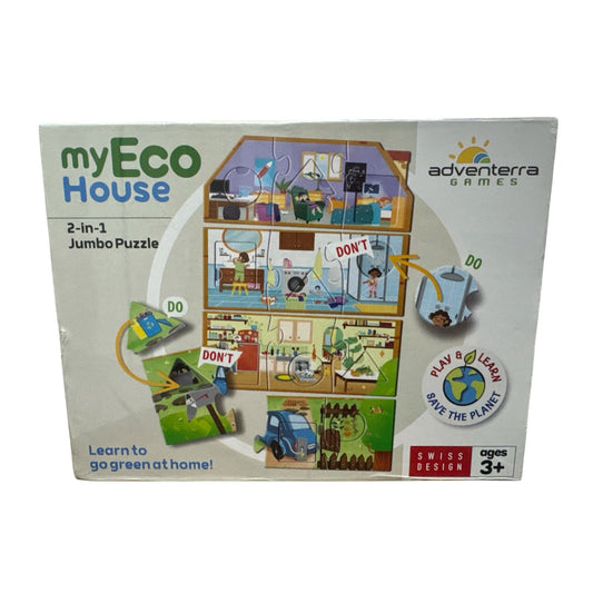 My Eco House 2-In-1 Jumbo Puzzle Educational Game For Kids Ages 3+