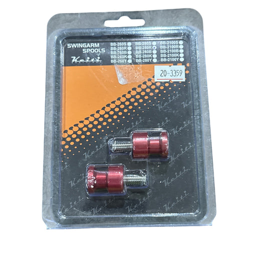 Keiti Motorcycle Swing Arm Spools Slider Red M8 BB-280R