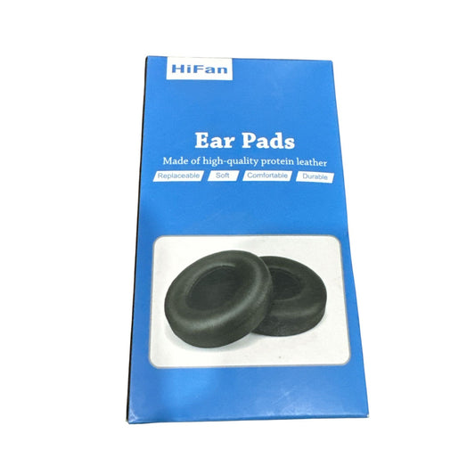 HiFan Replacement Ear Pads Protein Leather Soft Cushions For Over-Ear Headphones Durable & Comfortable 3.03" x 2.76" x 0.71"