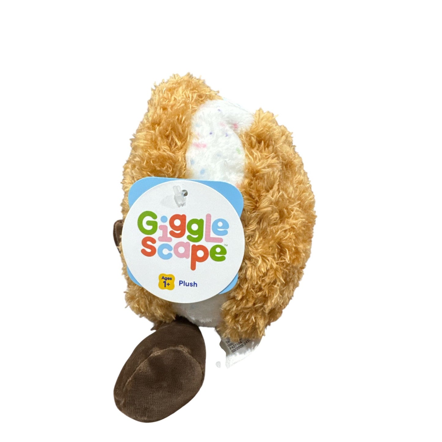 Gigglescape Cookie Plush Toy With Brown Legs For Ages 1+
