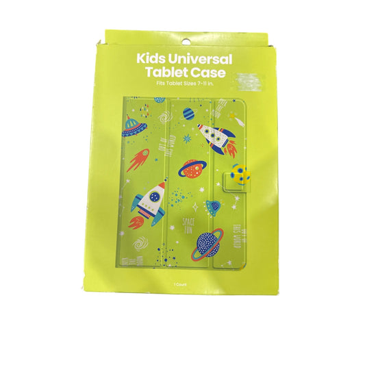 Kids Universal Tablet Case Space Design Fits 7-11 Inch Tablets With Magnetic Closure & Adjustable Stand