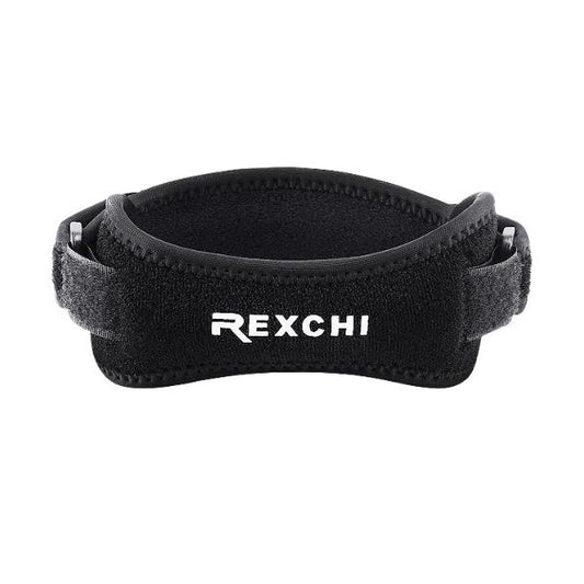 Rexchi Black Patella Tendon Knee Strap 2 - Pack, Knee Pain Relief Support Brace