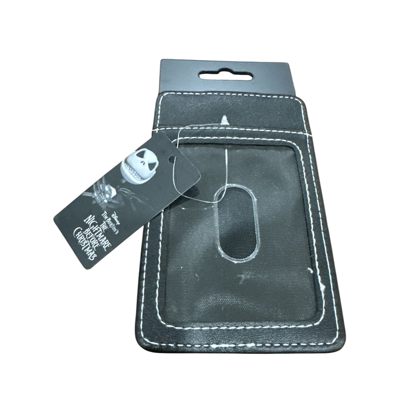 Disney The Nightmare Before Christmas Jack Skellington ID Card Holder With Clip - Black & White