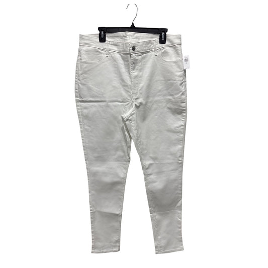 Old Navy White Super Skinny Jeans Size 16 Tall Women's Stretch Denim With Tags