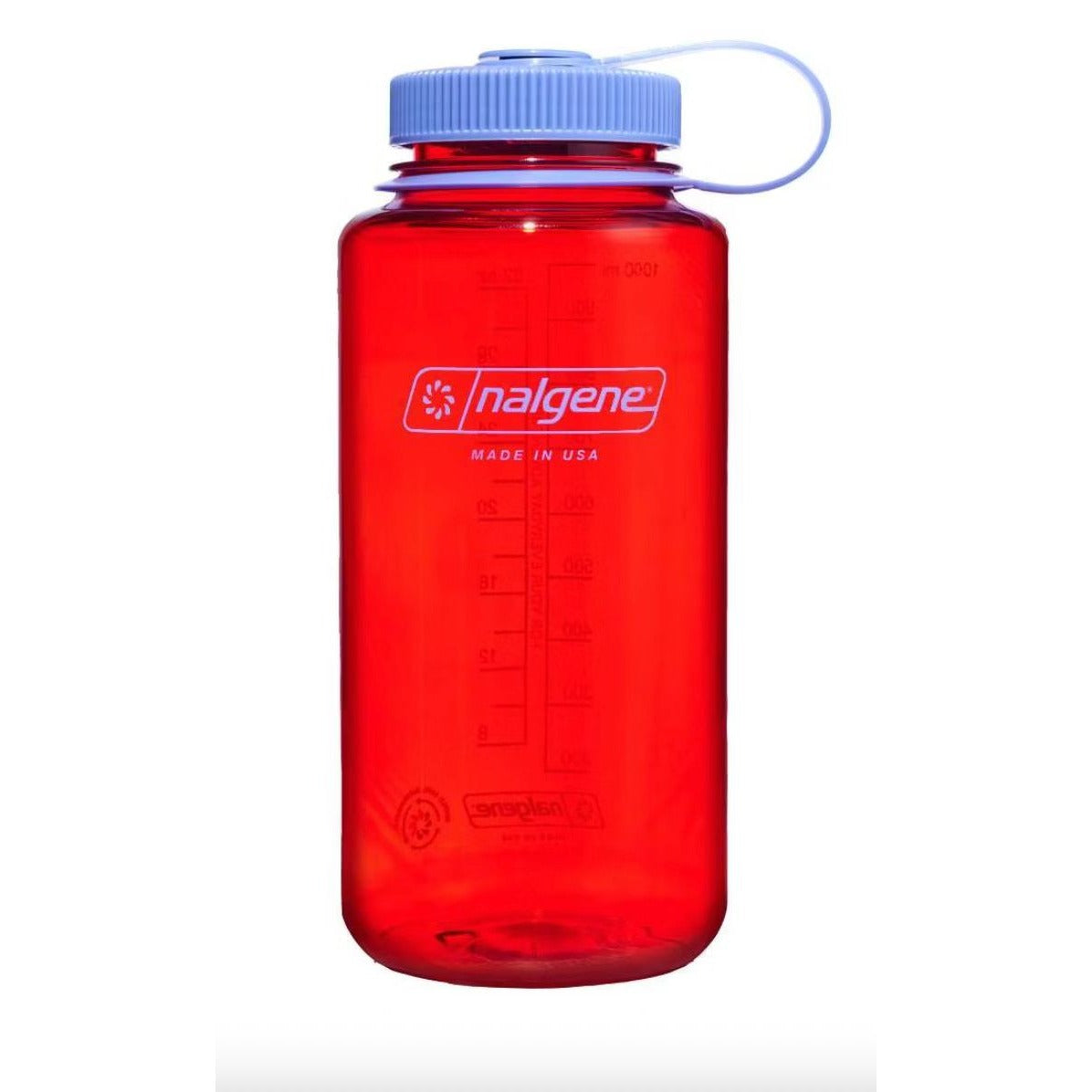 Nalgene 32 Oz (2-pack) Wide Mouth Water Bottles BPA-Free Durable & Leak-Proof Design (Cornflower & Marmalade)