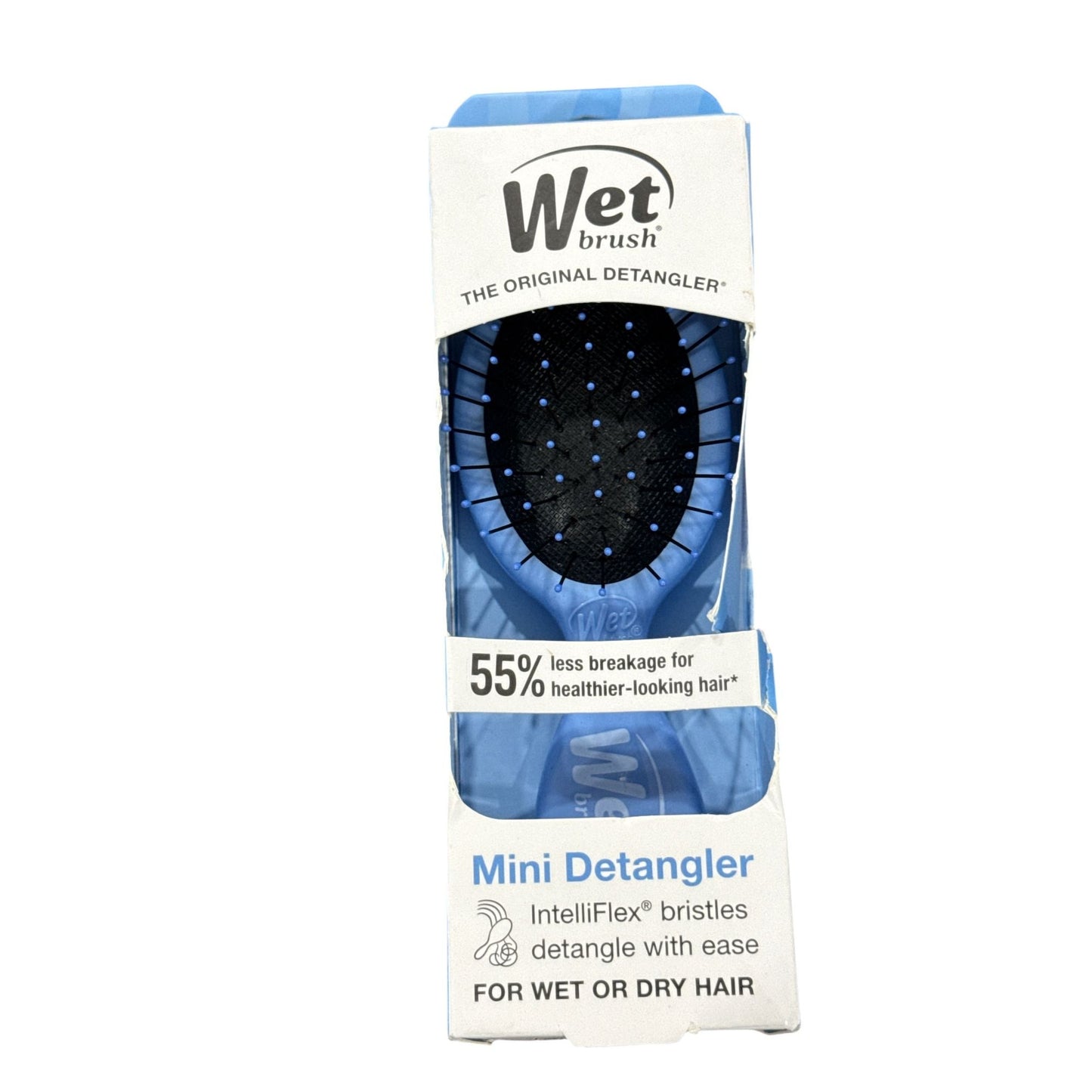 Wet Brush Mini Detangler & Gnarly Charley Skincare Headband With Wristbands Set Blue For Hair Care & Skincare Routines