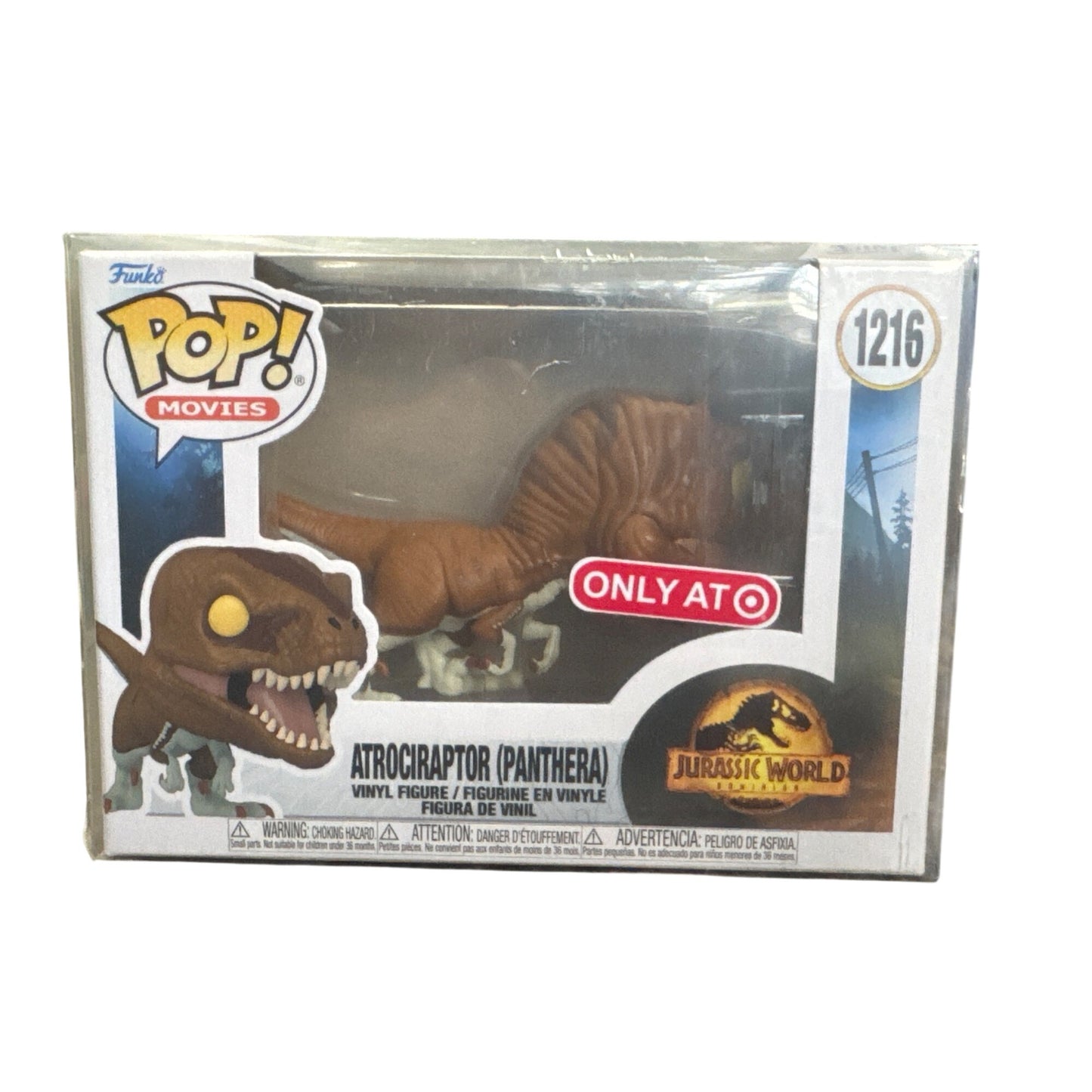 Jurassic World Dominion Funko Pop Movies Atrociraptor Panthera #1216 Vinyl Figure Exclusive