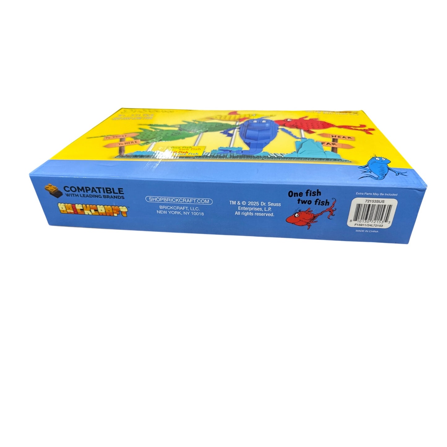 Dr. Seuss One Fish Two Fish 571-Piece Brick Building Set For Ages 8+ Compatible With Leading Brands