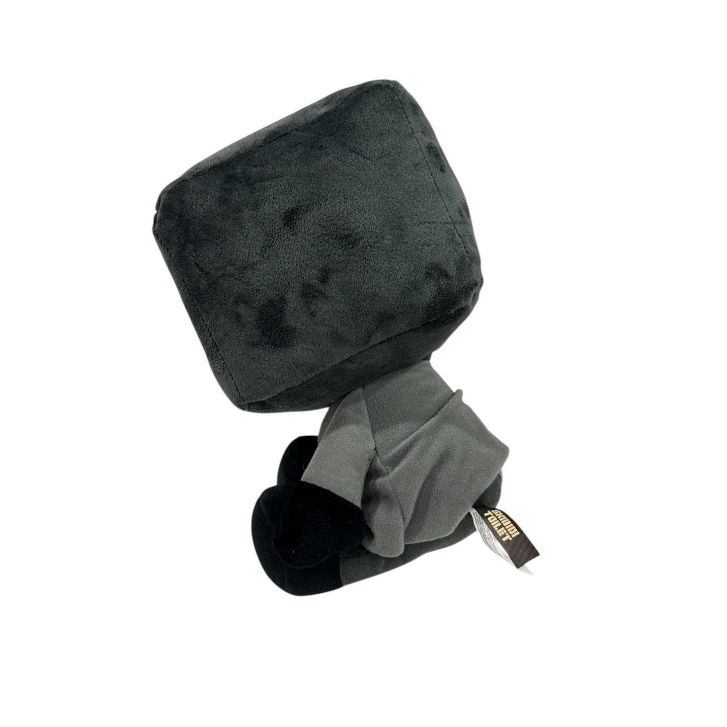 Skibidi Toilet Plush TV Head Black & Gray Soft Stuffed Toy 10 Inches