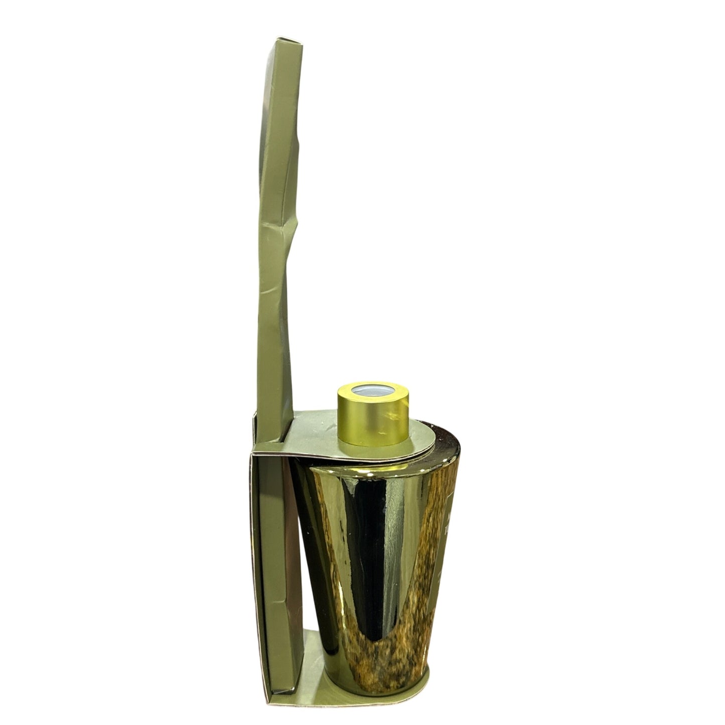 Midnight Tea Leaves Luxury Reed Diffuser 6.1 Fl Oz With 8 Reeds Herb & Refined Gold-Tone Container