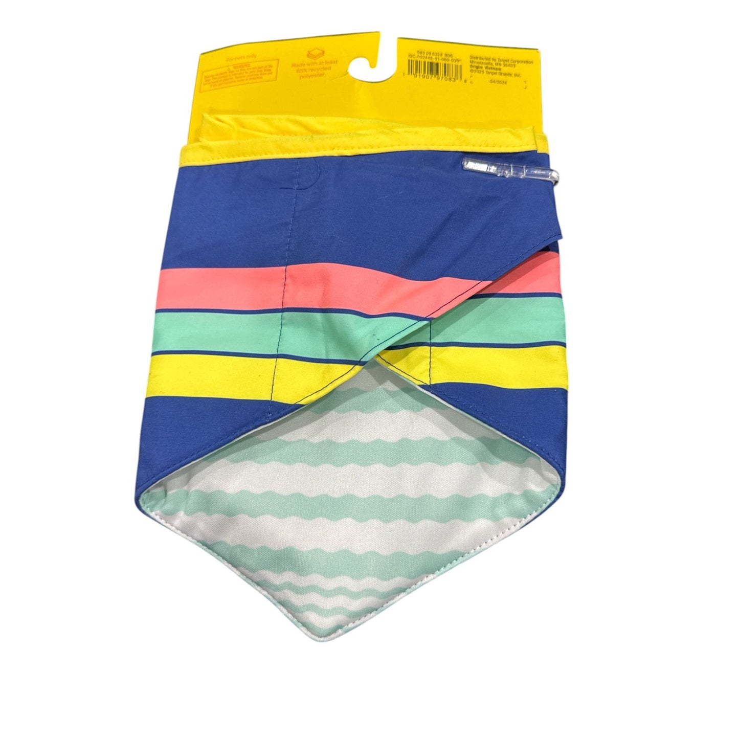 Reversible Cooling Pet Bandana Summer Vibes Design One Size By Sun Squad