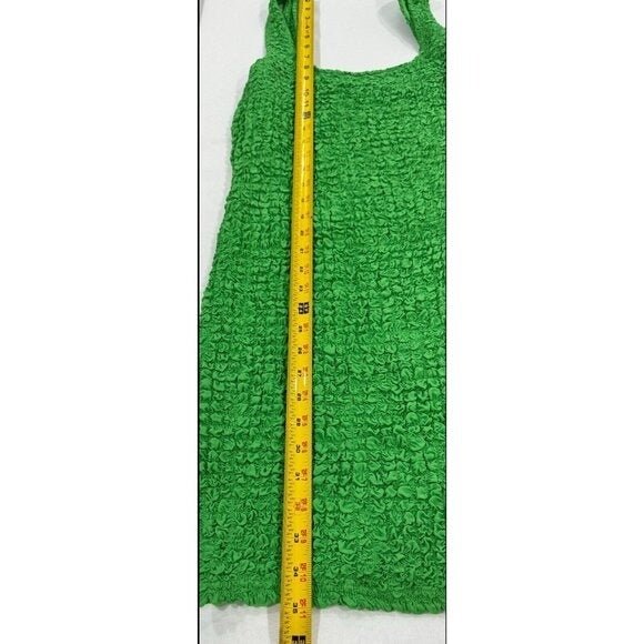 Rails Julie Clover Green Textured Sleeveless Mini Dress Size M