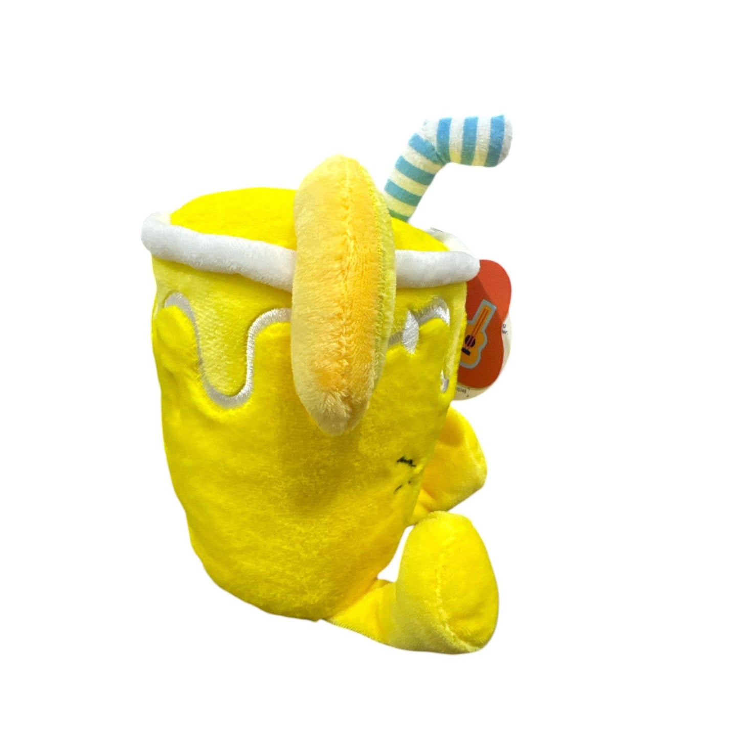 Giggle Scape Lemonade Plush Toy With Blue Straw For Ages 1+
