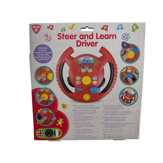 Steer And Learn Driver Toy For Toddlers 24+ Months With Lights, Sounds, Buttons & Educational Activities