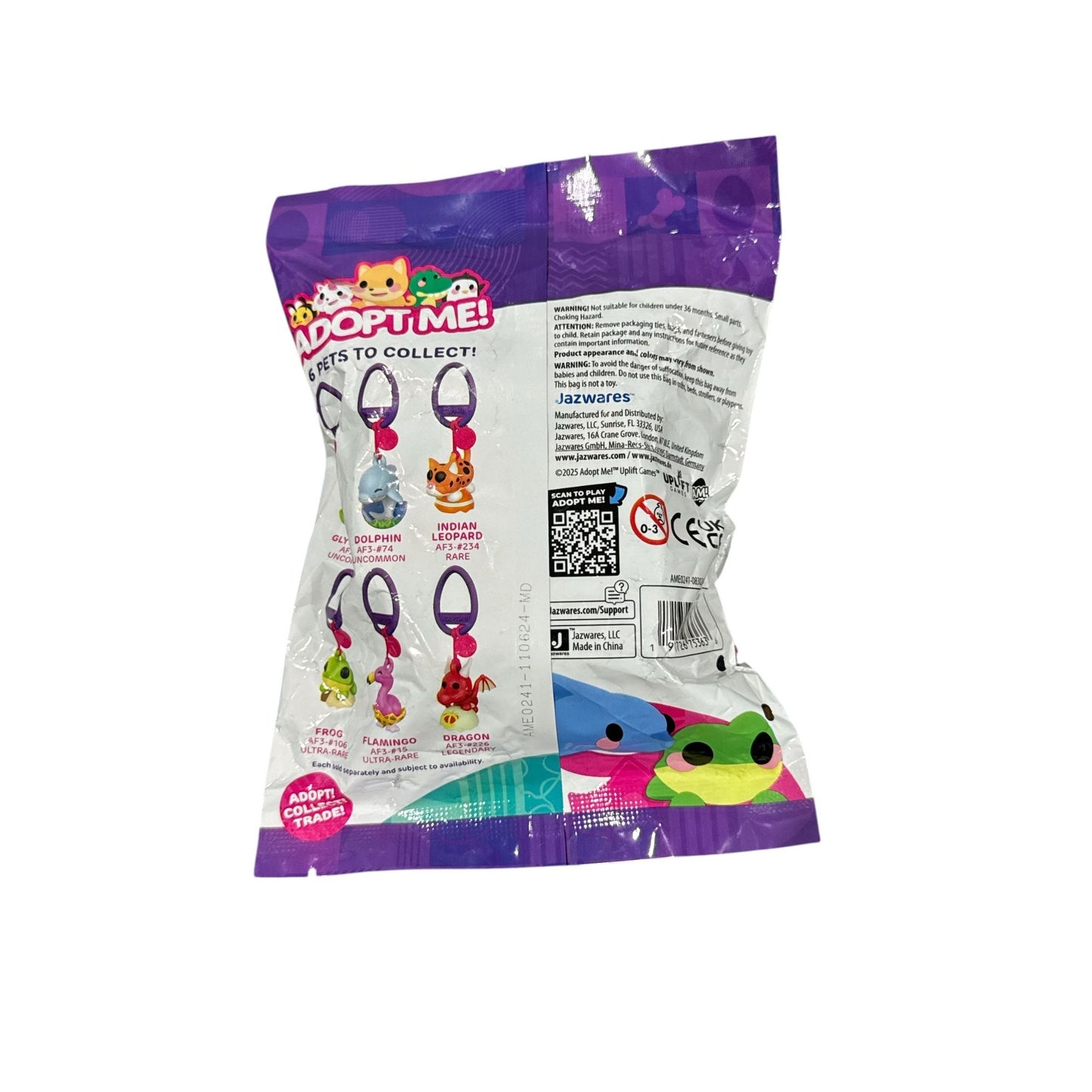 Adopt Me Series 2 Figure Clip Blind Bag Toy - 6 Styles To Collect Includes Exclusive Virtual Code