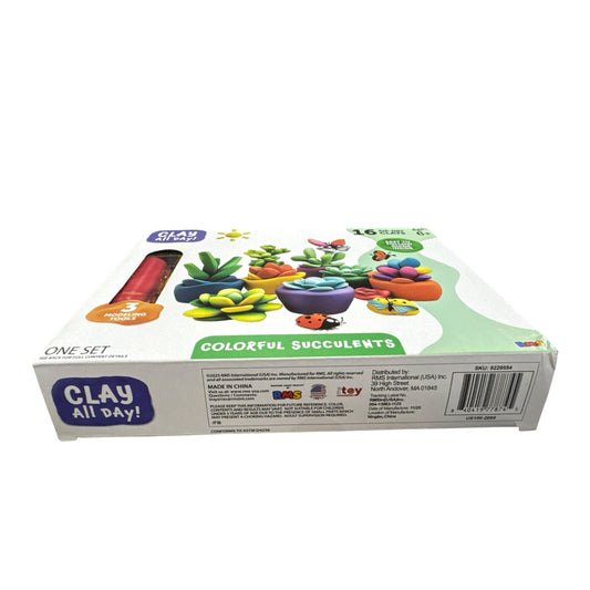 Clay All Day Air-Dry Clay Kit For Kids With 16 Colors & 3 Modeling Tools Ages 6+
