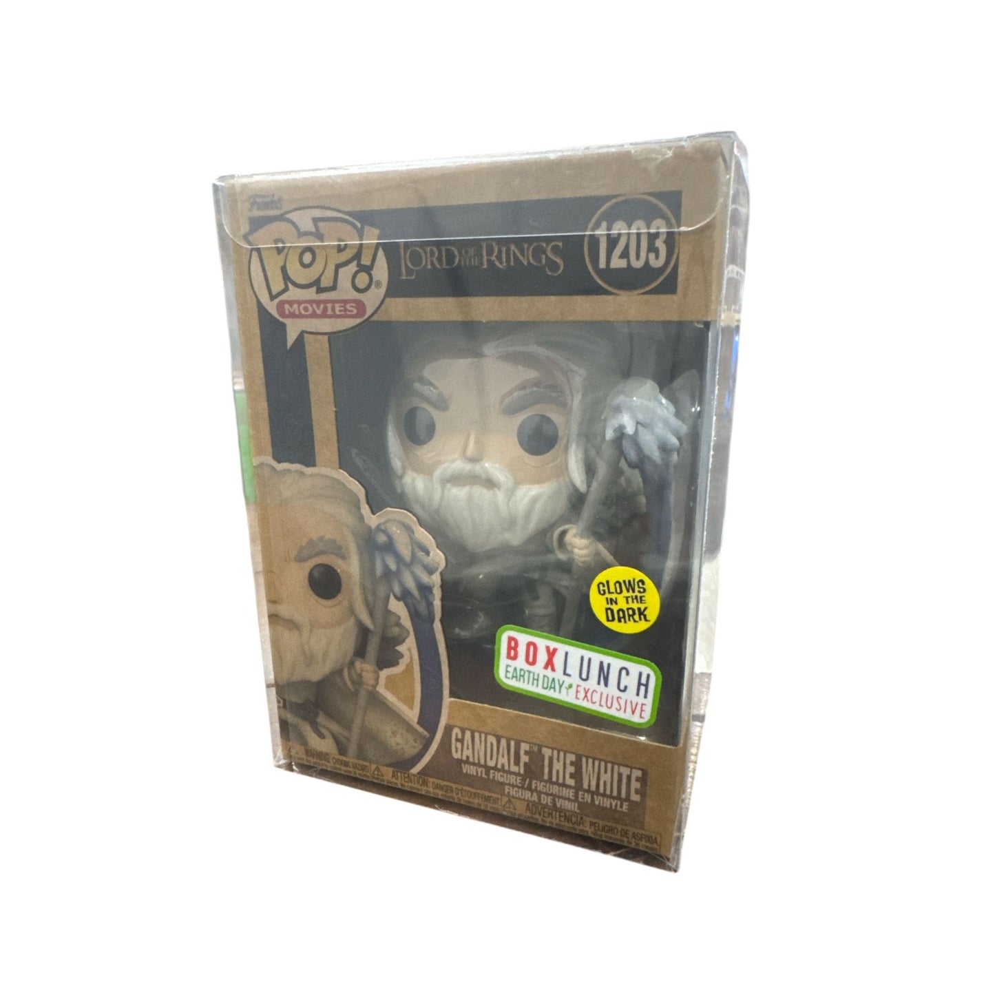 Funko Pop Movies Lord Of The Rings Gandalf The White Glow-In-The-Dark #1203 BoxLunch Exclusive Vinyl Figure