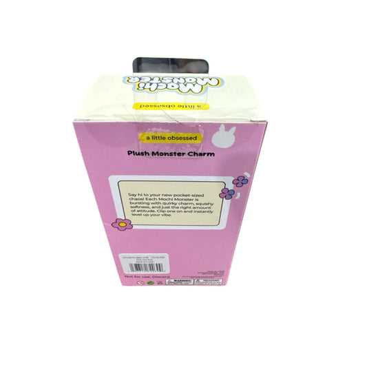 Mochi Monster Plush Charm Keychain In Pink - Fun Collectible Gift Toy