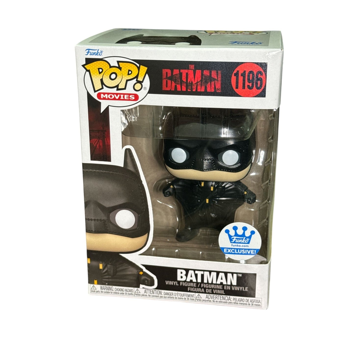 Funko Pop Movies #1196 Batman Exclusive Vinyl Figure Featuring Iconic The Batman Design In Collectors Box