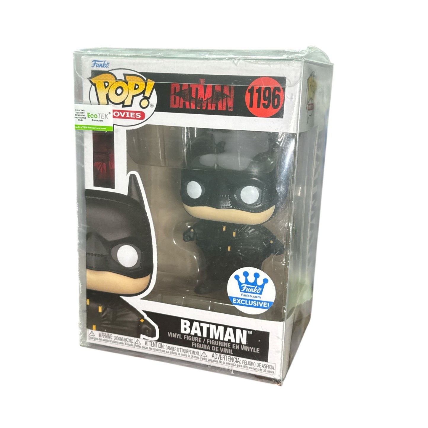 Funko Pop Movies #1196 Batman Exclusive Vinyl Figure Featuring Iconic The Batman Design In Collectors Box
