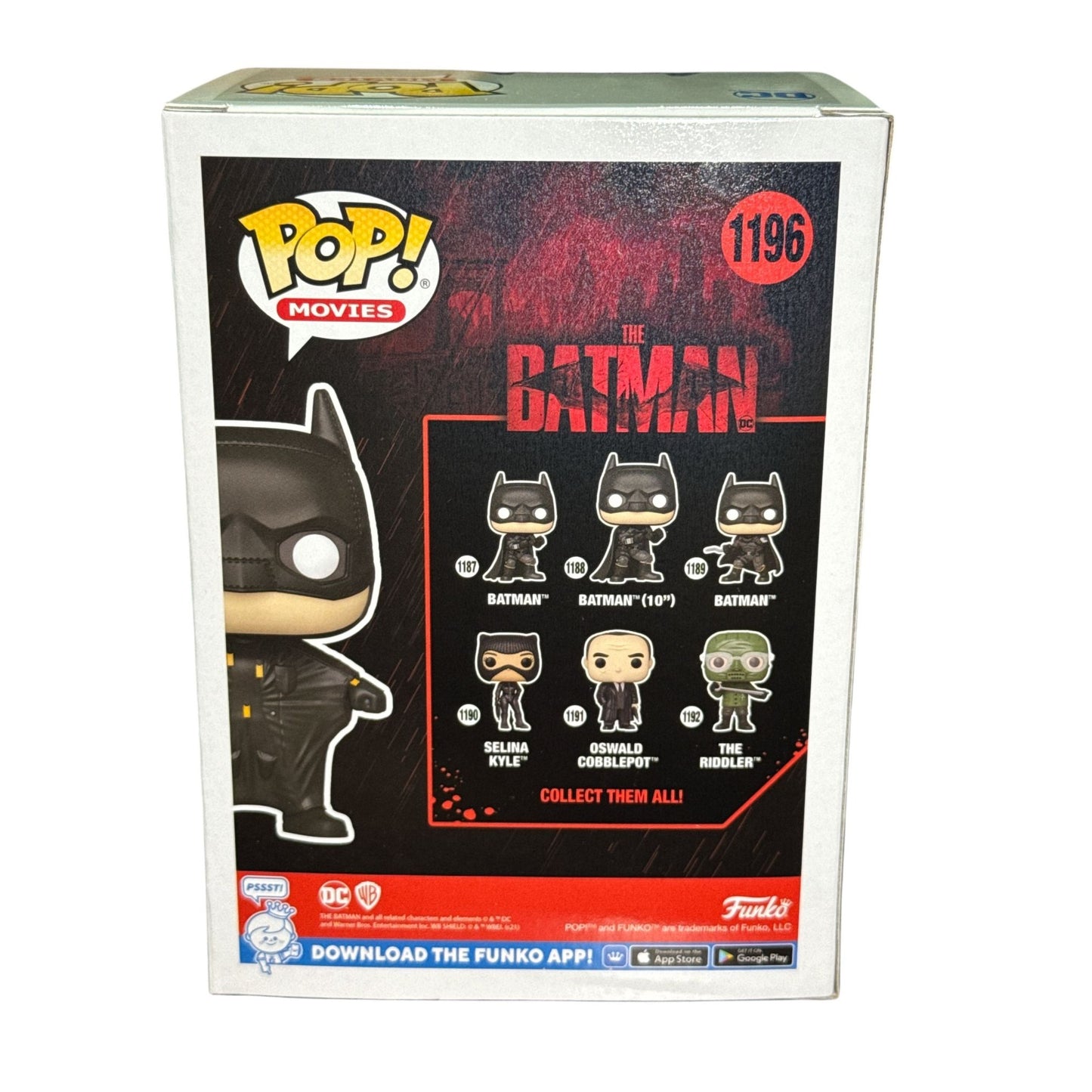 Funko Pop Movies #1196 Batman Exclusive Vinyl Figure Featuring Iconic The Batman Design In Collectors Box