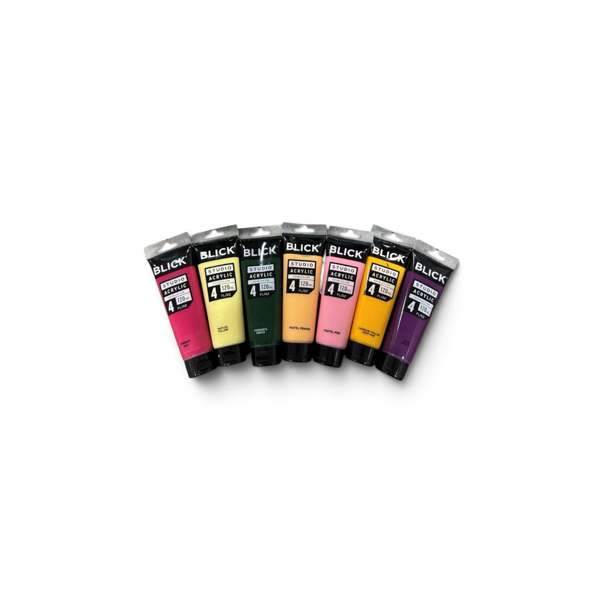 Blick Studio Acrylic Paint Set 24 Tubes (0.7 Oz Each) & 7 Large Tubes (4 Fl Oz Each) Professional Artist Quality