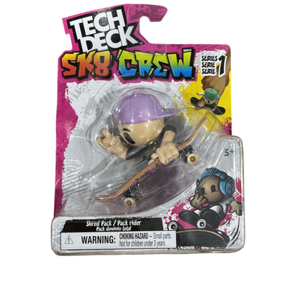 Tech Deck Sk8 Crew Series 1 Shred Pack & Hot Wheels Skate Cool Cassette Fingerboards Set