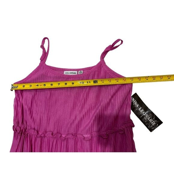 NINA LEONARD Women's Pink Dress MEDIUM