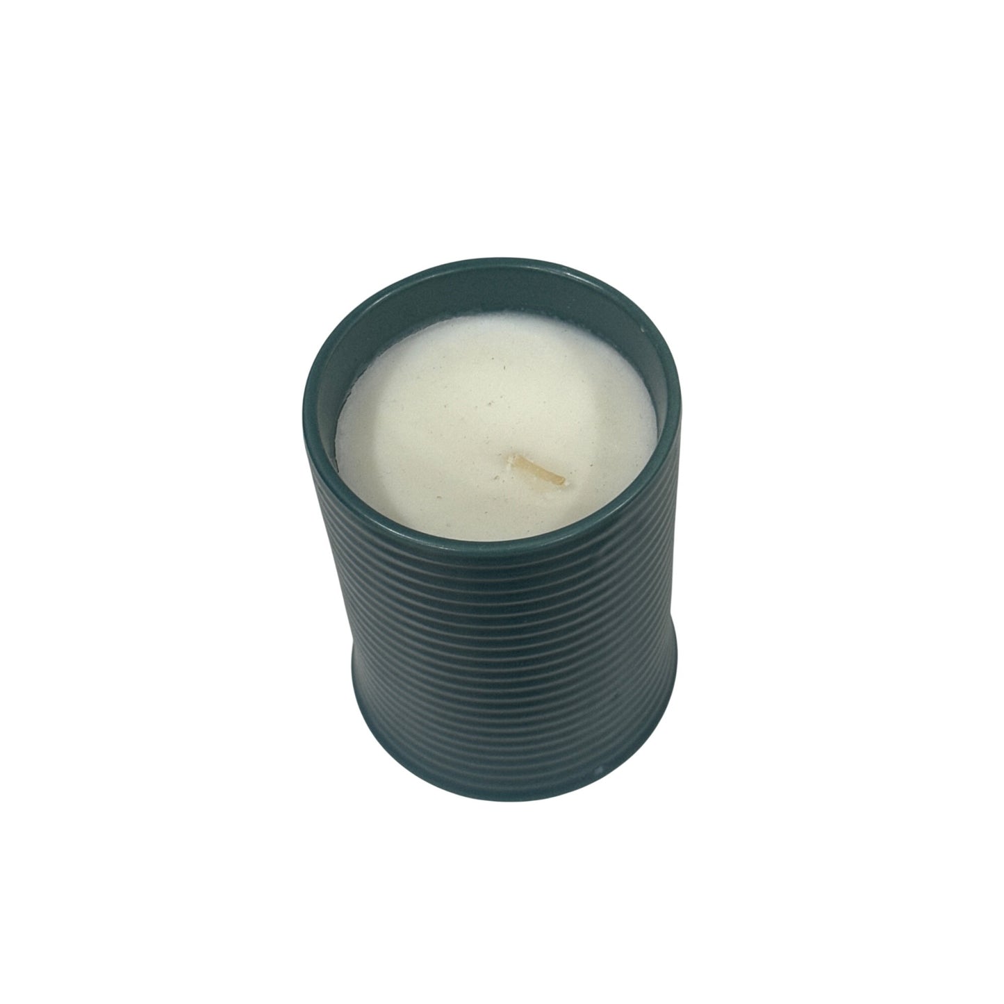 Threshold 14oz Ceramic Ribbed Jar Candle Jade Waters