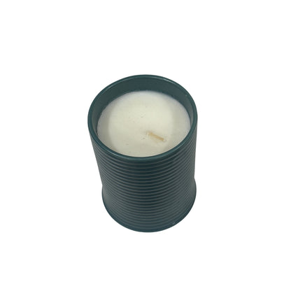Threshold 14oz Ceramic Ribbed Jar Candle Jade Waters