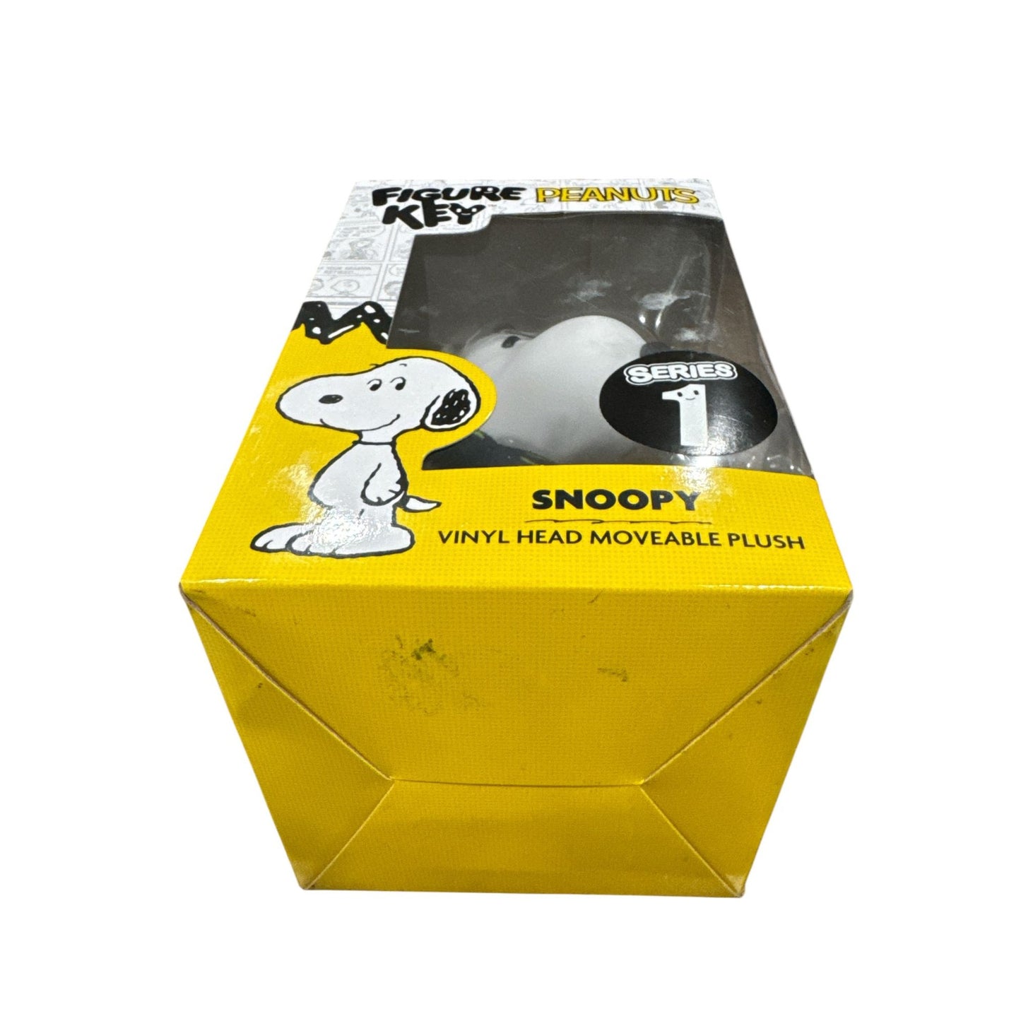 Figure Key Peanuts Snoopy Vinyl Head Moveable Plush Series 1 Collectible Toy In Box 4.5" H