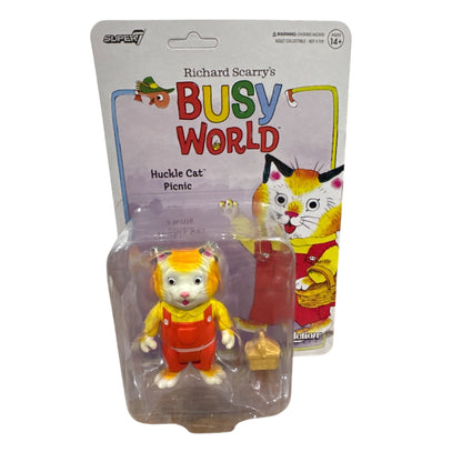 Richard Scarry's Busy World Huckle Cat Picnic Figure By Super7 Ages 14+ Collectible Toy New In Box