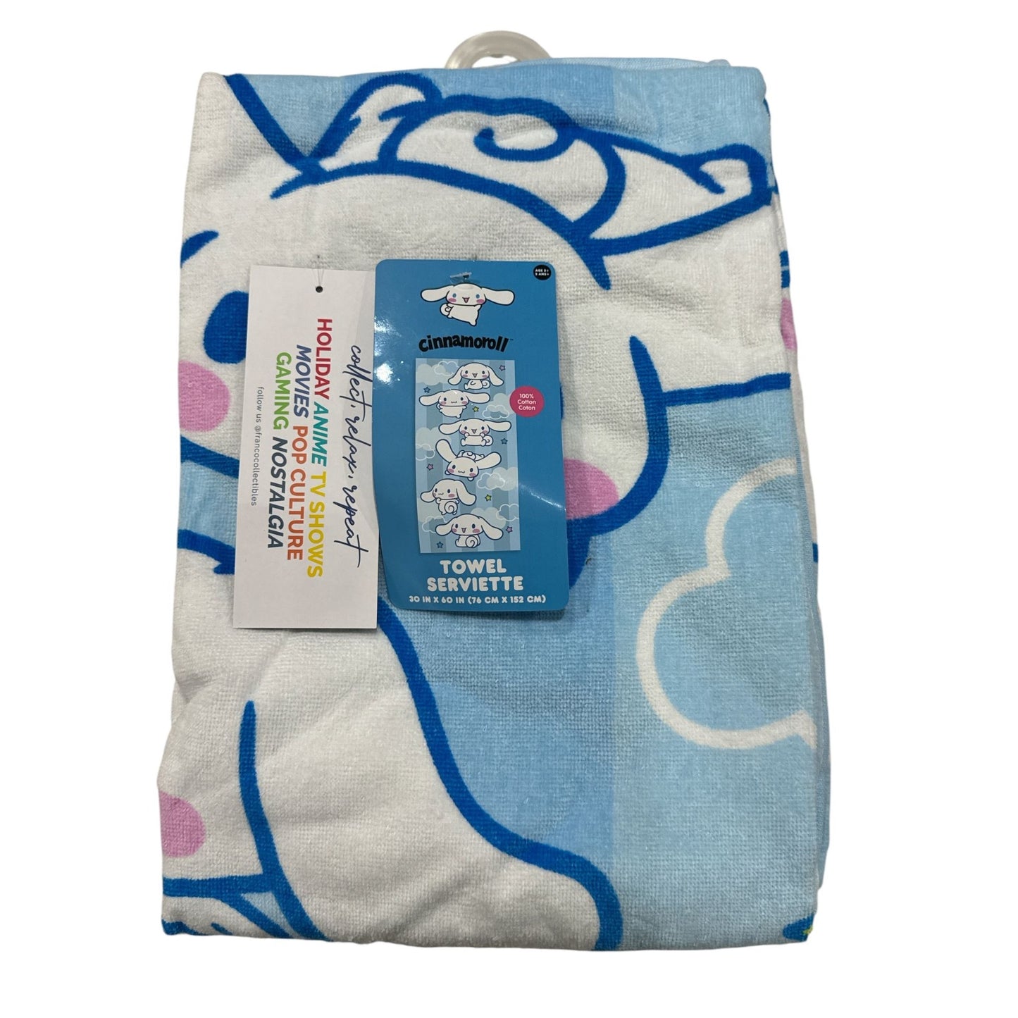 Sanrio Cinnamoroll Gift Set With Towel Block Figure Flower Building Set & Dual Port Wall Charger